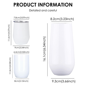 Tùy chỉnh thăng hoa 12oz cốc trứng cá nhân thép không gỉ cốc cà phê với hộp màu trắng cho các bên và quà tặng - Product Image 6