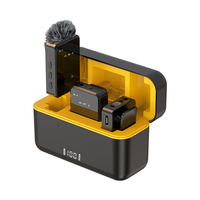 Microphone sans fil portable 2,4 GHz à clipser pour téléphone, idéal pour créateurs, interviews et podcasts en direct