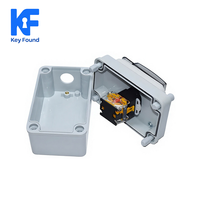 Boîtier d'interrupteurs à bouton-poussoir LED étanche IP67 1NO1NC en plastique ABS, commande de démarrage/arrêt électrique OEM