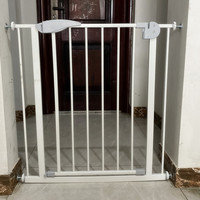 Moderna Barrera de Seguridad de Plástico para Escaleras, Puerta para Mascotas, Valla para Niños, Puerta para Bebés