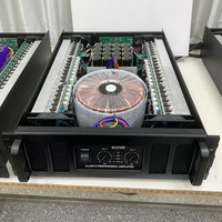 Sınıf H 2000W profesyonel 2 kanallı aktif 8 Ohm Metal AC Powered amplifikatör açık sahne konserleri ve partiler için