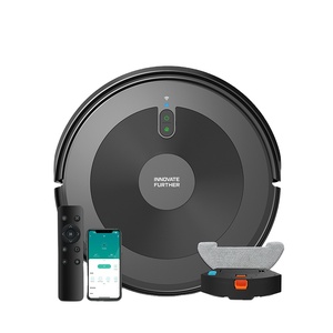 Bagotte New Smart Robot Vacuum Cleaner Household Floor Automatic Cleaning Sweeping <b>Mopping</b> With Wifi App Control Features! Robot - Product Image 1