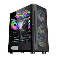 Boîtier de jeu ZeroMaster Black M-ATX & ATX Full Tower avec alliage d'aluminium, 8 ventilateurs, support GPU 320 mm pour les passionnés