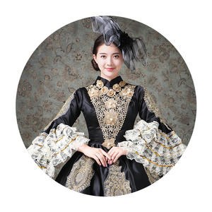 Vestido de <span class=keywords><strong>Drama</strong></span> Europeo, Vestido Medieval Retro Gótico, Vestido de Corte Real, Disfraz de Ópera Vintage - Product Image 5