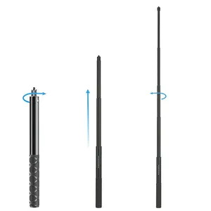 Tay cầm bó gậy selfie cho insta360 X4 X3 X2 GoPro 12 11 10 9 DJI Action 4 <span class=keywords><strong>3</strong></span> SJCAM Camera chụp ảnh tự sướng vô hình thời gian đạn - Product Image 3