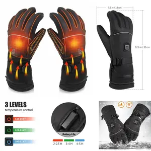 Heating Gloves For Men And Women Electric Heating Gloves Waterproof Windproof Touch Screen Heating Gloves