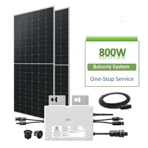 800W 500W 2000W फोटोवोल्टिक सेट सौर ऊर्जा प्रणाली भंडारण बालकनी स्टॉप पर