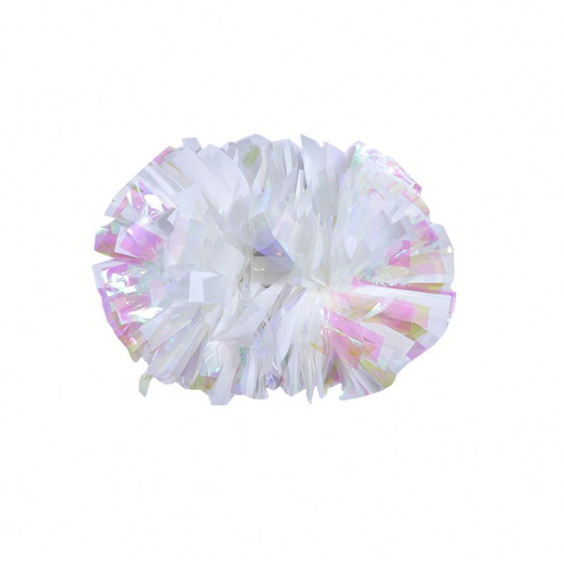 Niiyen Pom PON da Cheerleader, PON PON da Cheerleader Metallici per Bambini, 8 Colori 2 Pezzi PON PON da Cheerleader alla Moda Accessori per la Danza del Partito Sportivo Squadra tifo(Arancia