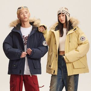 Customized Outdoor Fur Trimmed Parka Mountaineering <strong>Waterproof</strong> and Warm 90% <strong>White</strong> Duck Down <strong>Jacket</strong> for Couples - Product Image 3