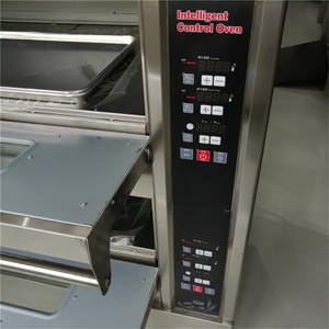 Horno de gas de dos pisos y cuatro placas con vidrio doble capa a prueba de explosiones y quemaduras, triple aislamiento, máquina automática para snacks - Product Image 5