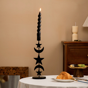 Nuevo listado desmontable Mystic Moon Star Metal portavelas cónico portavelas Eid portavelas - Product Image 6