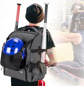Bolsa y mochila para bates de béisbol y softbol Oxford de la marca BSCI con capacidad para 4 bates, soporte externo para casco y compartimento para zapatos. - Product Image 6