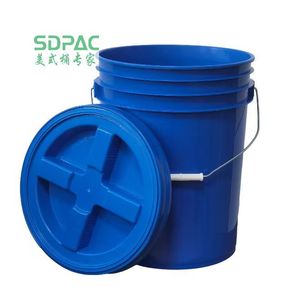 1L 2L 4L 5L 8L 10L 13L 18.9l 20L 23L 25L màu xanh 5 Gal gallon nhựa xô & Gamma con dấu có nắp đậy cấp thực phẩm - Product Image 1