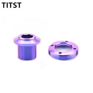 TITST SRAM <span class=keywords><strong>DUB</strong></span> Tornillos de tapa de manivela de titanio Tornillo de bielas de bicicleta de montaña Soporte inferior Perno de brazo de manivela de bicicleta GR5 - Product Image 3