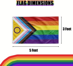 Bandera LGBT de Poliéster de Alta Calidad de 3x5 Pies, Arcoíris, Lésbica, Bisexual, Gay, Transgénero, Orgullo LGBT - Product Image 4