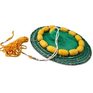 Filet de pêche multi-flotteurs <span class=keywords><strong>pour</strong></span> la pêche en <span class=keywords><strong>mer</strong></span>, panier de protection des poissons, filet à nœuds sans nœuds, longueur 50 cm, matériau en nylon <span class=keywords><strong>pour</strong></span> les crevettes et les crabes, maintien des poissons vivants dans l'eau - Product Image 4