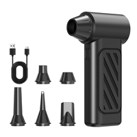 Souffleur d'air portable sans fil 100 000 tr/min, souffleur d'air électrique pour voiture, nettoyeur d'ordinateur, mini ventilateur à jet