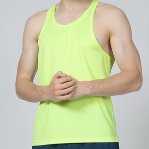 Men's Custom Sleeveless 100% Cotton Shirt Summer Sports Tank Top with Embroidery Decoration Solid Print Pattern - Product Image 4