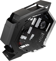 Boîtier d'ordinateur Zeromaster ATX Full Tower avec côtés en verre trempé, transparent, pour joueurs, prend en charge les cartes mères M-ATX avec ventilateur