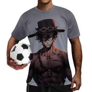 Impresión personalizada bajo demanda de poliéster para hombre, uniforme de fútbol, estampado deportivo japonés, camiseta de Anime para niño, Impresión de estilo bidimensional - Product Image 2