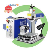 CNC LY portátil Mini 20W cuchillo de Metal impresión dorada código de barras Jpt fibra láser impresión y grabado máquina de marcado enfoque automático