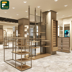 Premium Garment Store Display Rack Clothing Cabinet <b>Wall</b> Shelf Checkout Counter Boutique <b>Mirror</b> Unit - Product Image 1