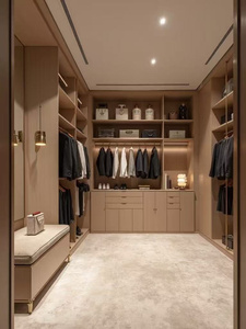 <span class=keywords><strong>Dressing</strong></span> sur mesure pour toute la maison, style moderne, <span class=keywords><strong>avec</strong></span> portes coulissantes et îlot de rangement pour la salle à manger - Product Image 3