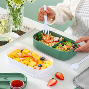 Juego de Lonchera Escolar de Plástico Syh697 al por Mayor con Botella de Agua para Envasado de Alimentos - Product Image 3