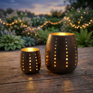 Support de bougie en fer fait main Sonnet Decor, sans plomb, écologique, étanche, résistant à la chaleur, décoration de la maison, arbre de Noël numérique - Product Image 3
