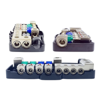Bloc de fusibles MIDI Mini ANL robuste à 4 voies avec indicateurs LED, double barre omnibus, 12V 24V 48V pour VR, marine, automobile