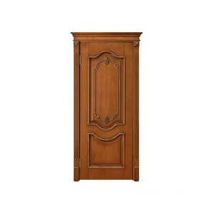 Puerta Interior de Madera Maciza Estilo Moderno Francés, Juego Completo de WPC, Diseño Retro Personalizado, Impermeable, Apertura Plana, Interruptor Manual - Product Image 2