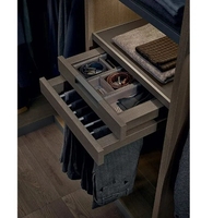 Nouveau design de porte en verre italien armoire de chambre à coucher placard personnalisé organisateur de vêtements à led de luxe armoire de rangement