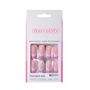 Meilleures ventes : Kit de faux ongles réutilisables en <span class=keywords><strong>gel</strong></span> souple à presser, taille moyenne, avec colle à ongles, 15 tailles, 30 pièces - Product Image 1