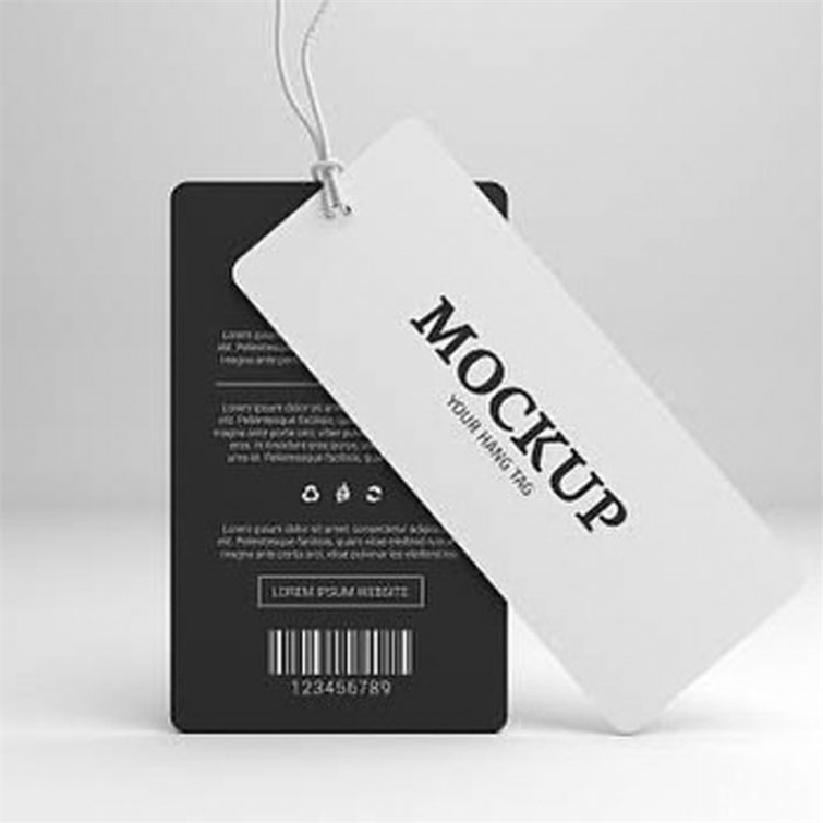 Custom Shape Clothing Hanging Tag Hair Extensions Price Label Tag Luxury Paper Hang Tags With Logo for Wigs Jeans Clothes