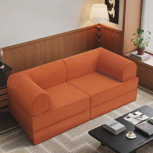 Sofá Seccional Moderno de Nuevo Diseño para Sala de Estar con Soporte de Espuma de Doble Capa, Sofá Cama Plegable Ecológico - Product Image 6