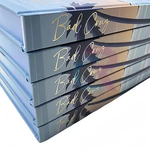 Luxury Thick Paper Novel Book With Foil Dust Jacket Sprayed Edges Book Printing Custom Hardcover Book Printing