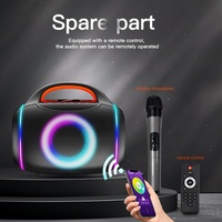 Ensemble karaoké avec enceintes stéréo 50W, effets sonores KTV, lumières RGB pour fêtes à domicile, rassemblements en plein air, divertissement musical