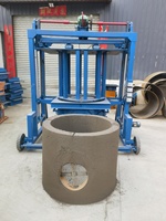 Conception mobile de machine de formage d'anneaux de puits de ciment en béton avec technologie de moule de machine à briques remplaçable pour répondre à divers besoins