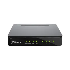 Yeastar S20 IP PBX 지원 20 SIP 사용자, 10 개의 동시 통화, 최대 4 개의 FXS/FXO/BRI 포트 지원, 1 GSM/CDMA/3G/4G 채널 옵션