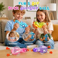 Jouets Squishies Canard Sucré 2026, Jouet Anti-Stress Squishy Canard Pailleté
