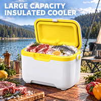 Glacière d'extérieur avec isolation en mousse PU, poignée robuste et joint d'étanchéité pour la distribution au détail, personnalisation de la marque