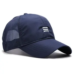 סיטונאי מותאם אישית באיכות גבוהה 6 פנל פוליאסטר רקמת לוגו משאית כובע רשת מהיר יבש גוראס ספורט בייסבול ריצה כובע