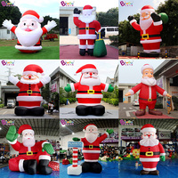 Décoration de Noël gonflable géante : Maison, Arbre LED et Père Noël gonflable pour extérieur