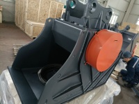 Godet de concassage hydraulique pour excavatrice, à mâchoires haute force de concassage, pour le concassage de pierres et le recyclage de déchets de construction