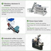 Ligne de production automatique de torréfaction, de remplissage et d'emballage de grains de café froids préformés, avec broyeur intégré
