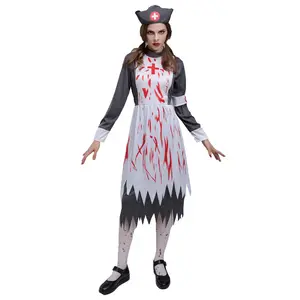 Halloween cosplay female nurse horror zombie costume party themed bloody demon costume