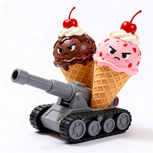 Nouvelle figurine personnalisée en PVC et caoutchouc, modèle <span class=keywords><strong>de</strong></span> cône <span class=keywords><strong>de</strong></span> crème glacée à <span class=keywords><strong>double</strong></span> cupe, décoration - Product Image 3