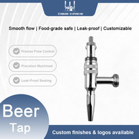 Robinet à vin en acier inoxydable 304 à débit contrôlé - Ensemble de bar moderne pour brassage maison et bars