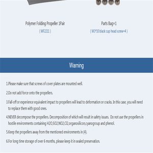 Hot Sales T-MOTOR MF2211 Polymer Folding Propeller X*Carbon for <b>RC</b> Multi-rotor <b>Drone</b> - Product Image 6