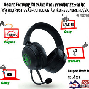 Razers Krakens X Original 7,1 Sonido envolvente Auriculares para juegos con cable Dynamic Vocalism Auriculares para juegos multiplataforma - Product Image 3